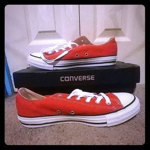 Red low-top Converse